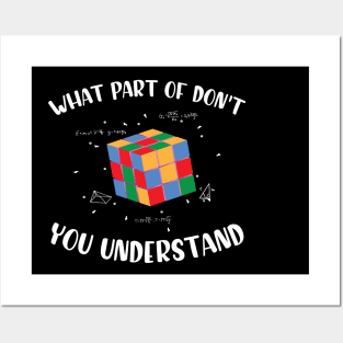 What Part Of Don't You Understand, Funny Math Lover Humor Posters and Art